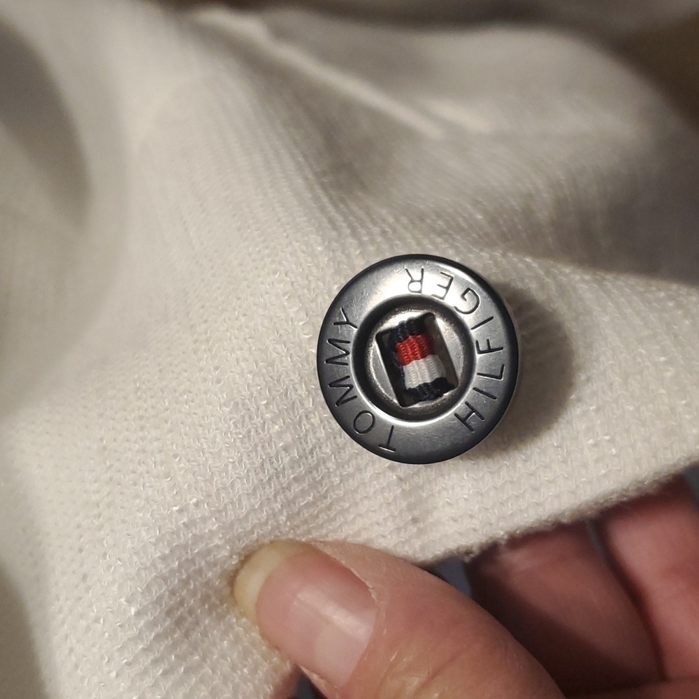 Tommy Hilfiger Ivory Textured Blazer SZ 8 - Picture 4 of 13